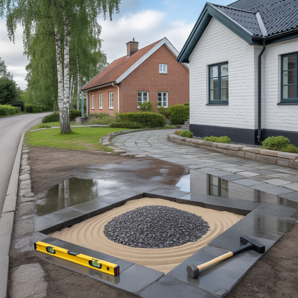 sattningar i gangar och uppfarter felsokning och atgarder