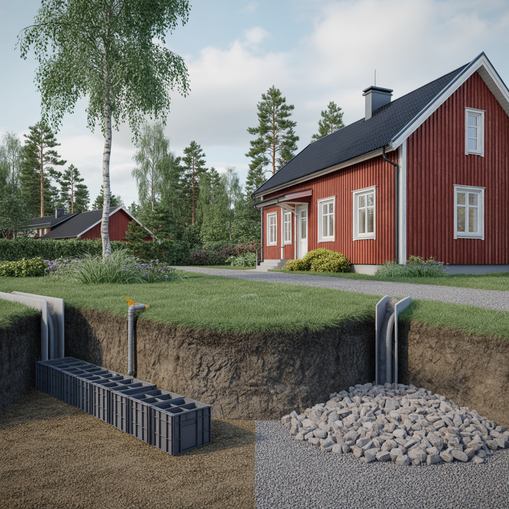 infiltrationskassetter eller stenkista kostnad och kapacitet