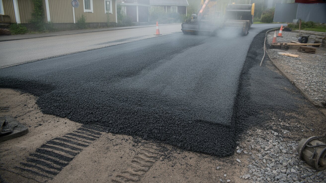 asfaltsläggning beläggningsarbete